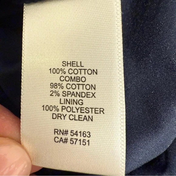 Eliza J Navy Eyelet Sleeveless Dress • Size 2 • Ruffle Hem - Picture 7 of 8